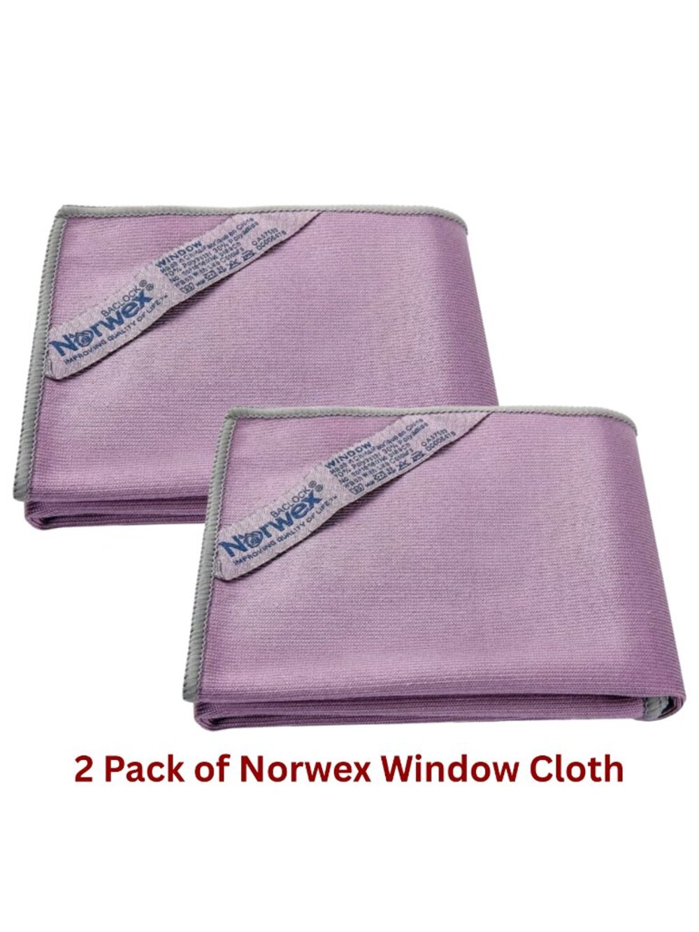 2 Pack of Norwex Window Cloth - Purple